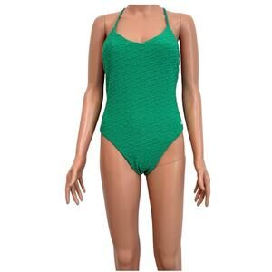 Nike Terry medium v neck y back one piece swimsuit SW2 3414